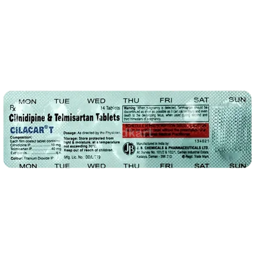 cilacar t 10/40mg tablet 14's